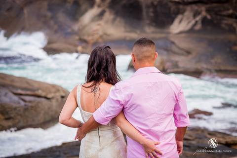 Ensaio de Casal na Praia'