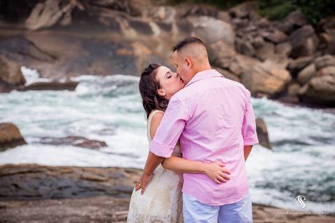 Ensaio de Casal na Praia'