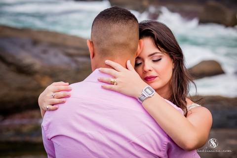 Ensaio de Casal na Praia'