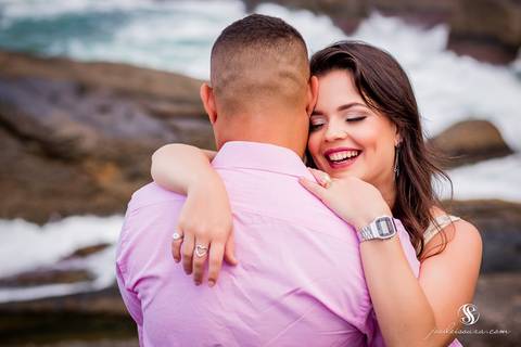 Ensaio de Casal na Praia'