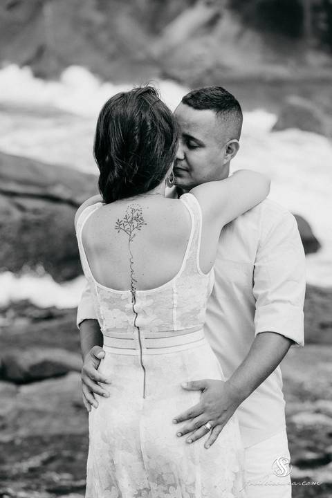 Ensaio de Casal na Praia'