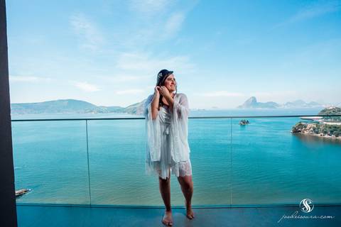 Quarto para noivas no H Niterói Hotel'