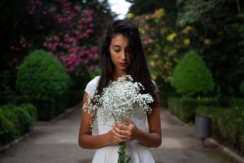 Inês Filipa at Jardim Botânico da Universidade de Coimbra'