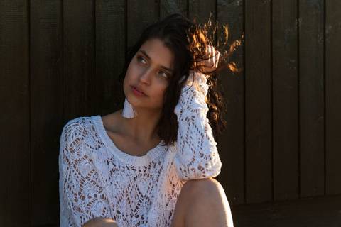 Teresa Trindade at Praia de Faro'