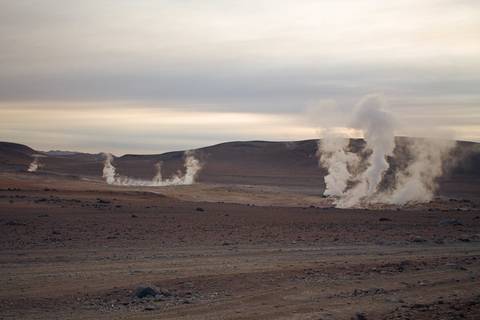 Gêiseres em Atacama '