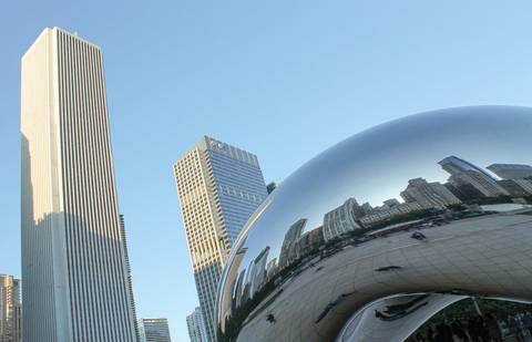 Escultura no Millennium Park de Chicago '