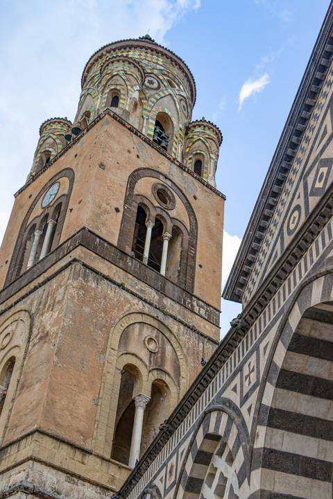 Duomo de Amalfi na costa Amalfitana'