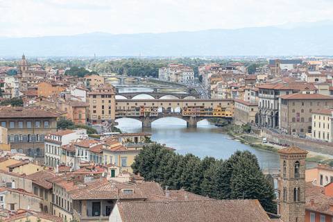 Vista aérea da cidade de Florença na Itália '