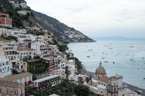 Paisagem em Positano na Itália '