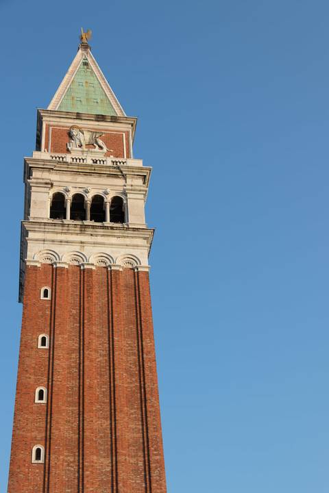 Torre do campanário na Piazza San Marco em Veneza '