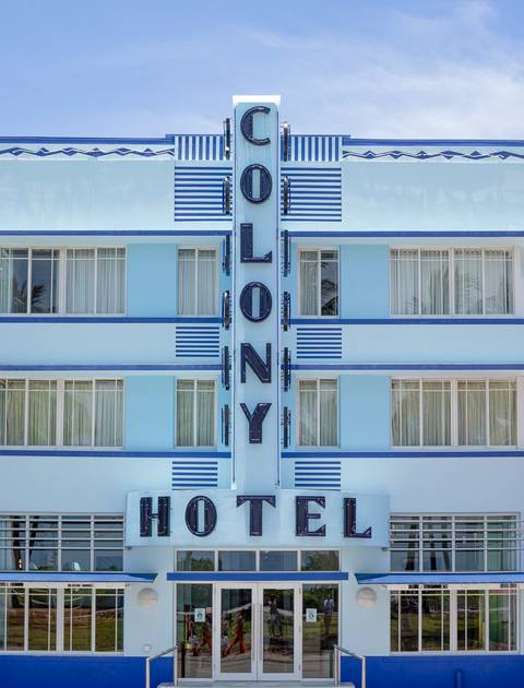 Hotel Colony no Art Deco District em Miami'