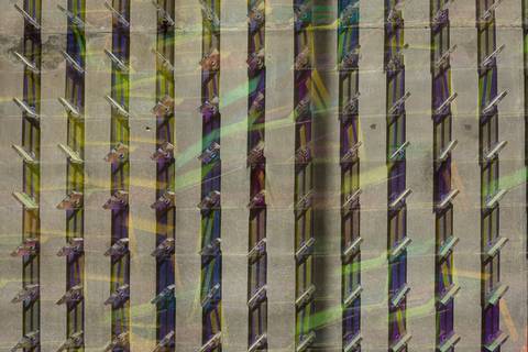 Arte contemporânea colorida em Miami'