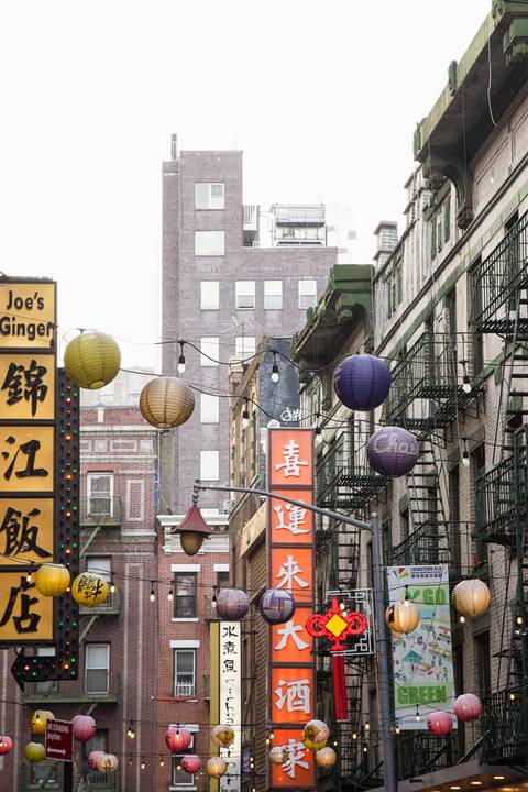 china town ny, foto para quadro decorativo'