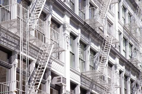 fachada de prédio de new york, foto para quadro decorativo'