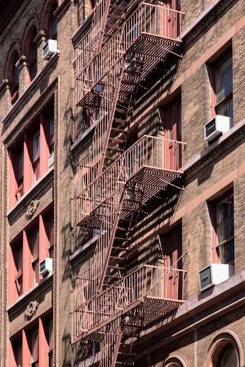 fachada de prédio de new york, foto para quadro decorativo'
