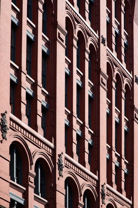 fachada de prédio de new york, foto para quadro decorativo'