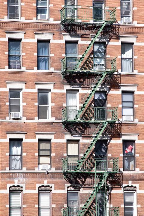 fachada de prédio de new york, foto para quadro decorativo'