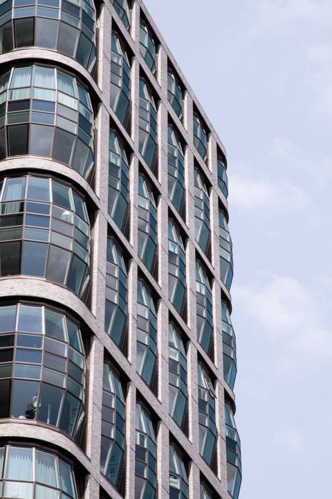 fachada de prédio de new york, foto para quadro decorativo'