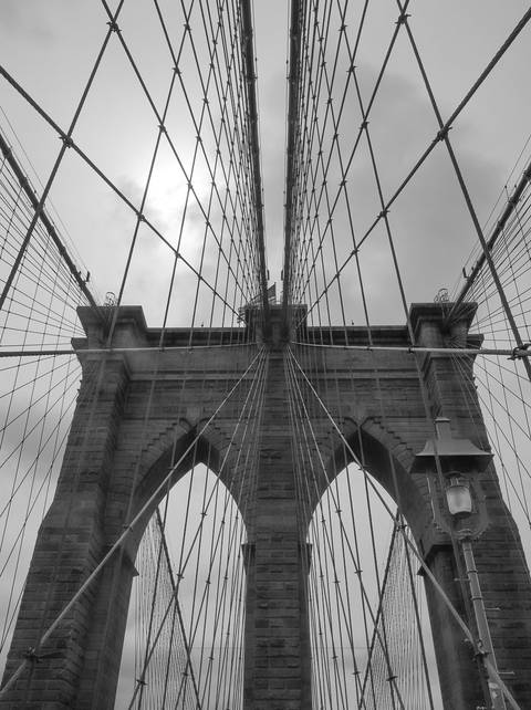Brooklyn Bridge em Nova Iorque '