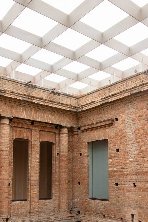 Detalhe da cobertura da Pinacoteca de São Paulo'