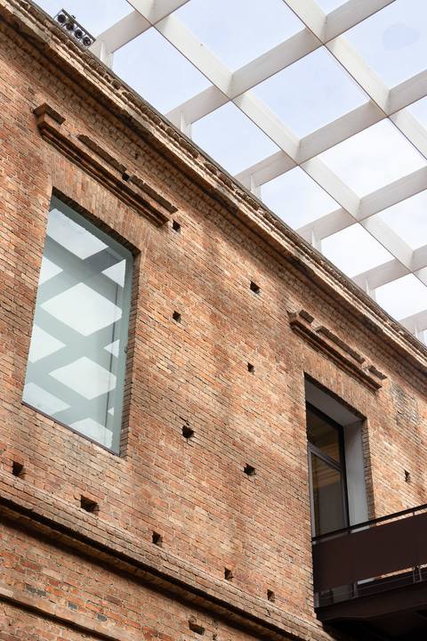 Detalhe da janela da Pinacoteca de São Paulo'