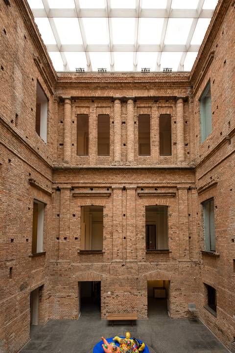 Pátio principal da Pinacoteca de São Paulo'