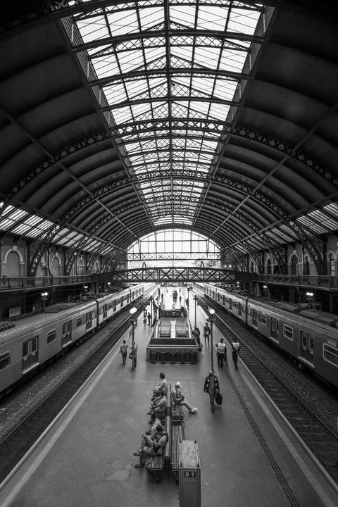 Vista da Estação da Luz em São Paulo'