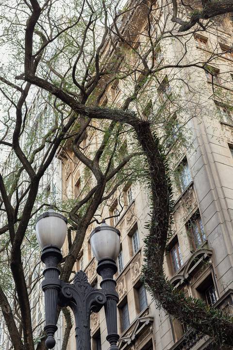 Luminárias antigas do centro de São Paulo'