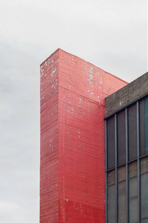 detalhe do pilar do MASP, Museu de Arte de São Paulo'