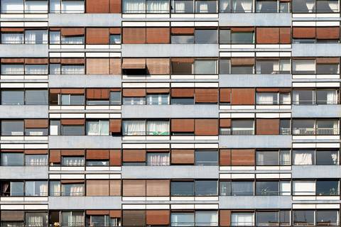 Fachada de longe do Edifício Paulicéia na Avenida Paulista'