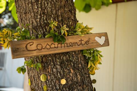 pormenores de decoração - placa a dizer 