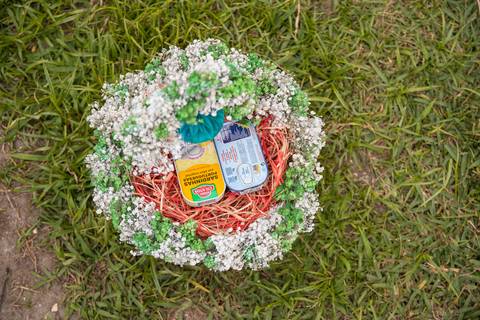 fotografia de pormenores - cesto das alianças - casamento no São João'
