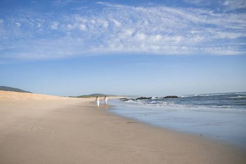 retrato de casal na praia'