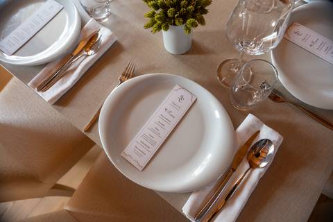 fotografia de menu de casamento'