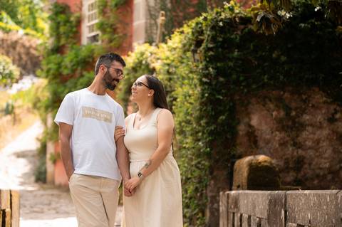 sessão fotográfica de casal na natureza'