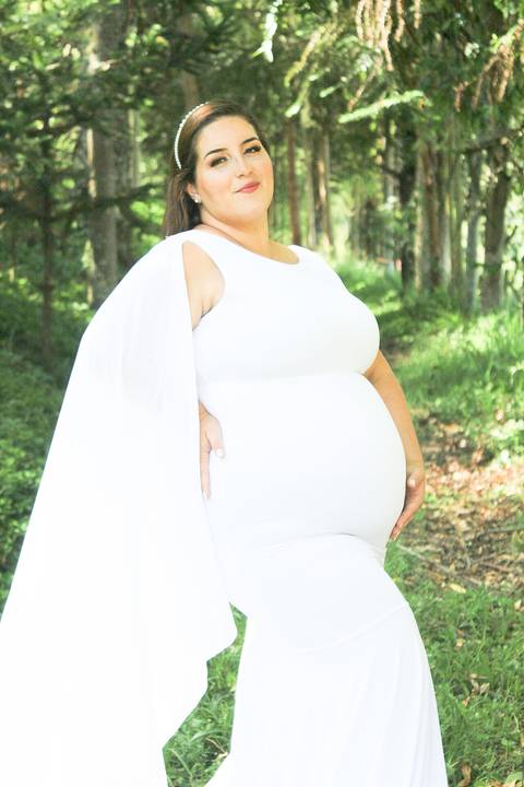 Vestido branco princesa com veu'