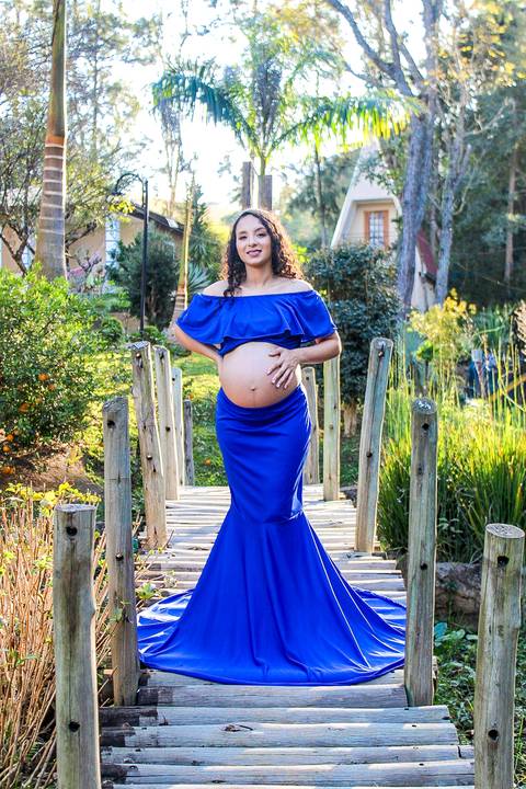 Vestido azul royal , saia princesa'