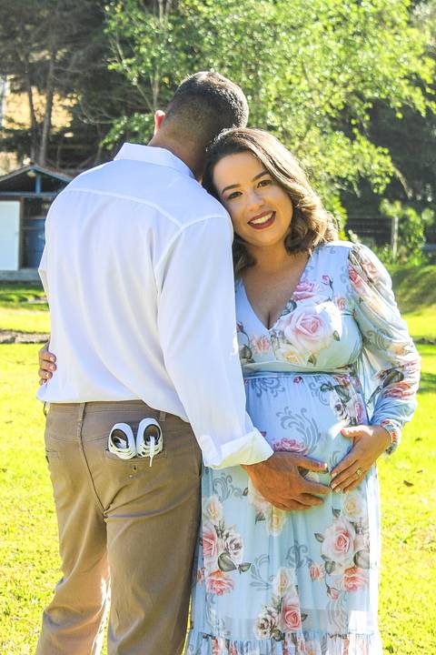 Vestido florido azul claro'