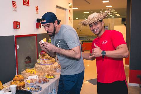 Fotos da festa junina na Academia Inova São Caetano.'