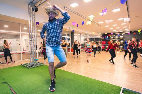 Fotos da festa junina na Academia Inova São Caetano.'