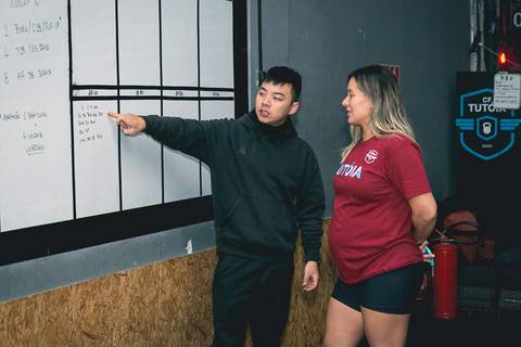 Aula técnica de Butterfly Pull Up de Crossfit no CF Tutóia.'