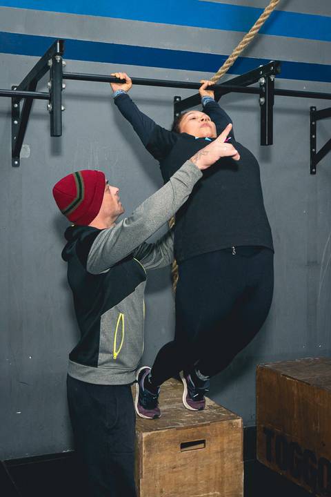 Aula técnica de Butterfly Pull Up de Crossfit no CF Tutóia.'