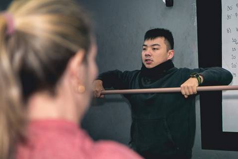 Aula técnica de Butterfly Pull Up de Crossfit no CF Tutóia.'