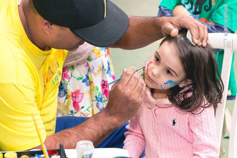 Fotos da festa de aniversário da Clarice com o tema da Pequena Sereia, em São Paulo.'