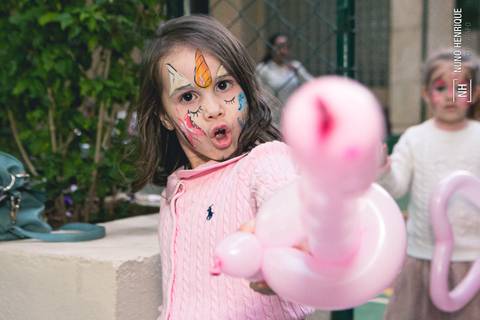 Fotos da festa de aniversário da Clarice com o tema da Pequena Sereia, em São Paulo.'