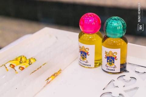 Foto de batismo na Paróquia Sagrado Coração de Jesus'