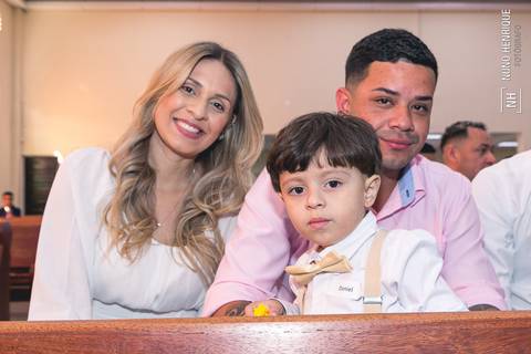 Foto de batismo na Paróquia Sagrado Coração de Jesus'