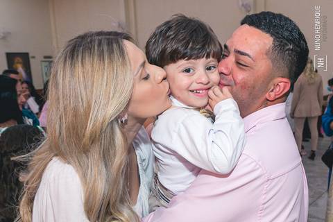 Foto de batismo na Paróquia Sagrado Coração de Jesus'