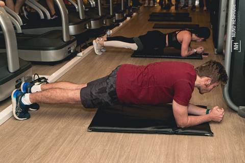 Fotos da aula do torneio de prancha Academia Inova São Caetano.'