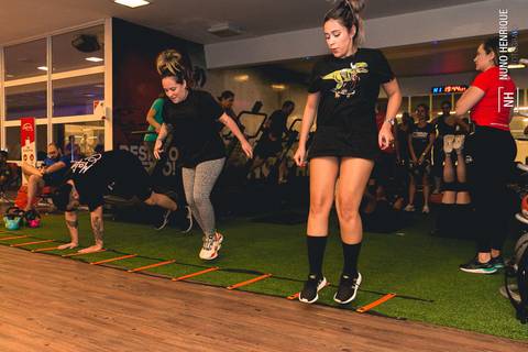Fotos da aula de Funcional na Academia Inova São Caetano.'